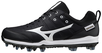 Mizuno Men's Ambition 2 TPU Molded Baseball Cleats Black/White - 320653.9000