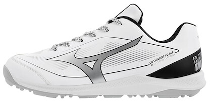 Mizuno Unisex Cushionrevo Diamond Turf Shoe White/Black - 320712.0090