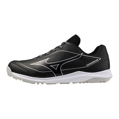 Mizuno Unisex Cushionrevo Diamond Turf Shoe Black/White - 320712.9000
