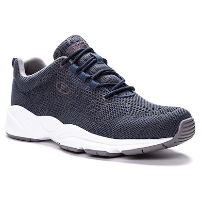 Propet Men's Stability Fly Walking Shoe Navy/Grey - MAA032MNVG