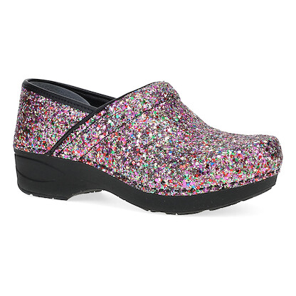 Dansko Women's XP 2.0 Wide Clogs Party Glitter - 3959330202