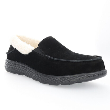 Propet Women's Britt Slipper Black Suede - WXX014SBLK