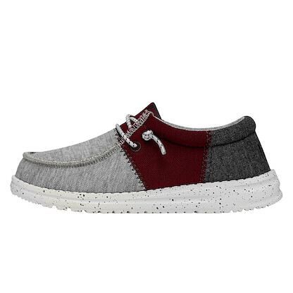 HEY DUDE Shoes Boys' Wally Tri Varsity Crimson - 40416-6RR
