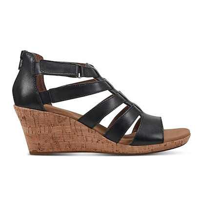 Rockport Women's Briah Gladiator Black Sandal - VJ544-UBL12