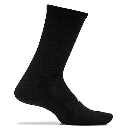 Feetures Unisex High Performance Cushion Crew Socks Black - FA10001