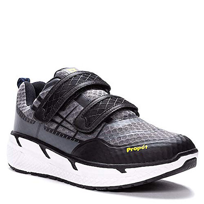 Propet Men's Ultra Strap Athletic Shoe Grey/Black - MAA203MGYB