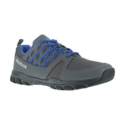 Reebok Men's Sublite Work ESD Work Shoe Grey/Blue - RB4012