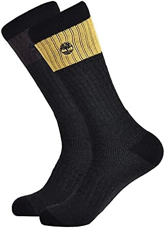 Timberland PRO Men's Colorblock Crew Socks Black (2 pairs) - 43TB182853TA-001
