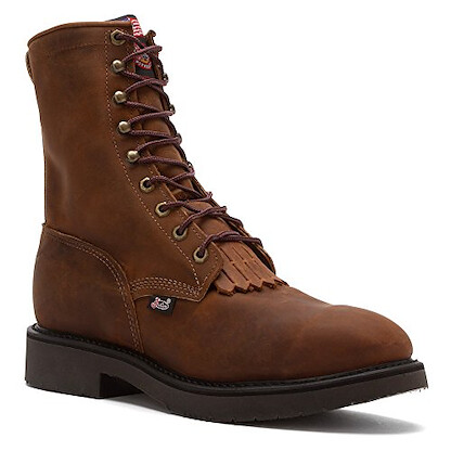 Justin Original Work Boots Men's Double Comfort Steel Toe Work Boot