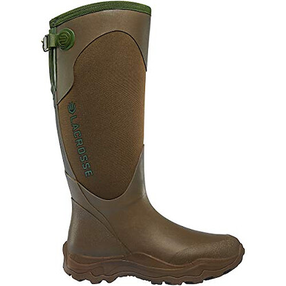 LaCrosse Women's 15" Alpha Agility Snake Boot Waterproof Hunting Boot Brown/Green - 302421