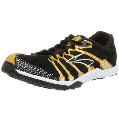 Brooks Men's Mach 9 Cleats Black/Gold/White - 41214-981