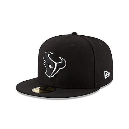 New Era Adult Men NFL Black with White 59FIFTY
