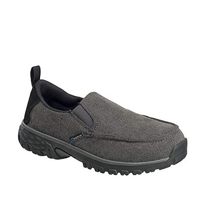Nautilus Safety Footwear Women's Breeze Alloy Toe EH Slip-On Work Shoe Charcoal Grey - N1681