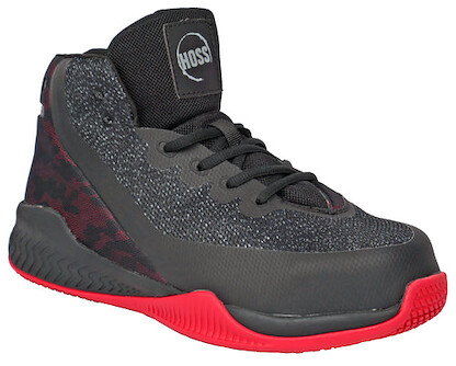 HOSS Men's Rim Fly Composite Toe Work Shoe Black/Red - 50152