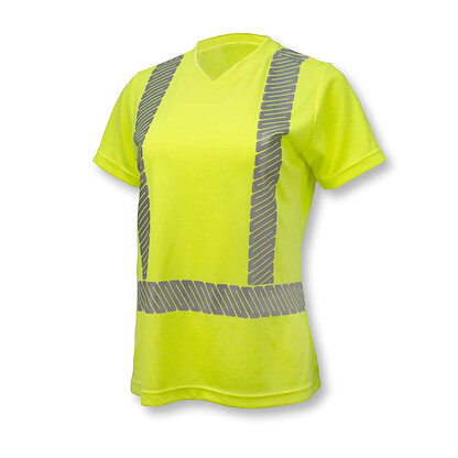 Radians Women's Class 2 High Visibility Safety T-Shirt with Max-Dri™ Hi-Vis Green - ST11W-2PGS