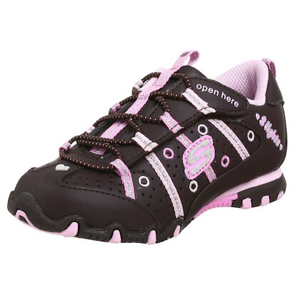 Skechers Toddlers' Light-Up Bikers - Saucy Sneaker Chocolate/Pink - 10099N/CHPK