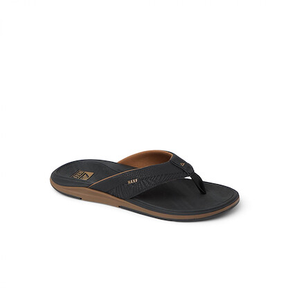 REEF Men's Offshore Flip Flop Black/Gum - CJ9058