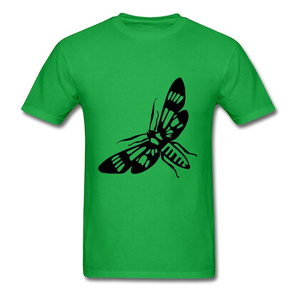 Butterfly: Glaucopis Formosa Green Men Stylish T Shirt Shirt Customizable Large
