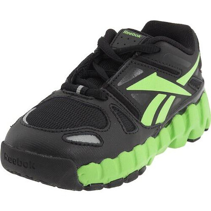 Reebok Unisex Kids' Mini ZigDynamic Running Shoe Black/Sushi Green/Silver - MNI ZIGDYNAMIC