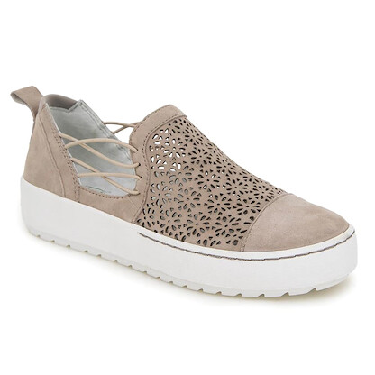 Jambu Women's Erin Slip-On Sneaker Taupe Solid - J4ERN04