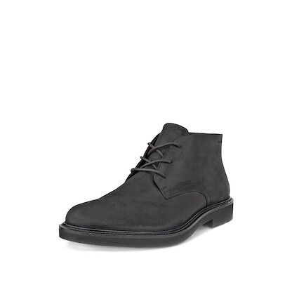 ECCO Men's Metropole London Lace Up Waterproof Chukka Boot Black Nubuck - 52573402001