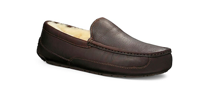 UGG Men's Ascot Dark Spice Leather Slipper - 5379-DSP
