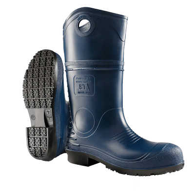 DUNLOP DuraPro PVC Steel Toe Waterproof Pull On Work Boot Navy Blue - 8908600
