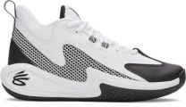 Under Armour Unisex Kids' Curry 3Z 25 Court Shoe White/Black/Black - 6000751-100
