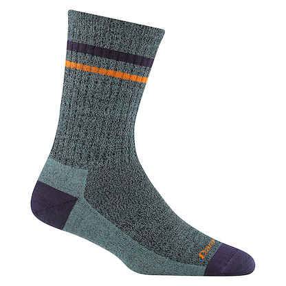 Darn Tough Women's Letterman Crew Lightweight Lifestyle Sock Aqua - 6064-AQUA
