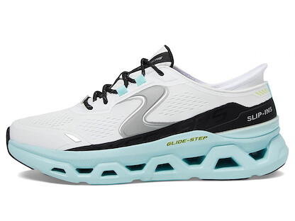Skechers Men's Glide-Step Altus Hands Free Slip-in Sneaker,White/Blue,7.5