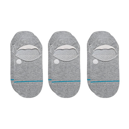 Stance Icon No Show 3-Pack Heather Grey SM (US Men's