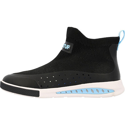 XTRATUF Men's Ankle Deck Boot Sport DriftTech, Black, Size 11(M)