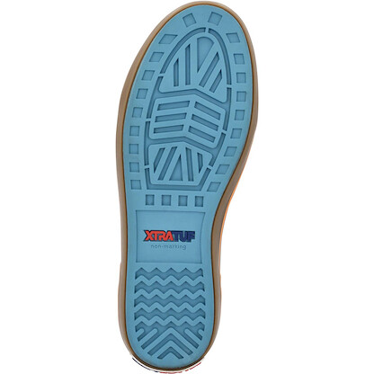 XTRATUF 6” Sesame Street Men’s Ankle Deck Boot - Size 8, Cookie Monster Blue - Lightweight, 100% Waterproof Rubber Footwear - Non-Marking, Slip-Resistant Outsole - Moisture-Wicking Liner
