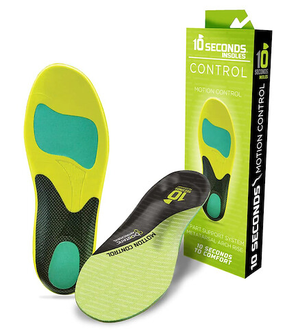 10 Seconds® Unisex Motion Control Performance Insoles (1 pair) - 170B