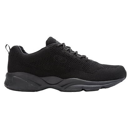 Propet Mens Stability Fly Walking Walking Sneakers Shoes - Black