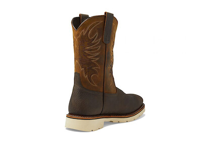 Thorogood American Heritage 11" Square Toe Wellington Leather Work Boots for Men with Steel Safety Toe and Slip-Resistant Outsole, Size 11.5