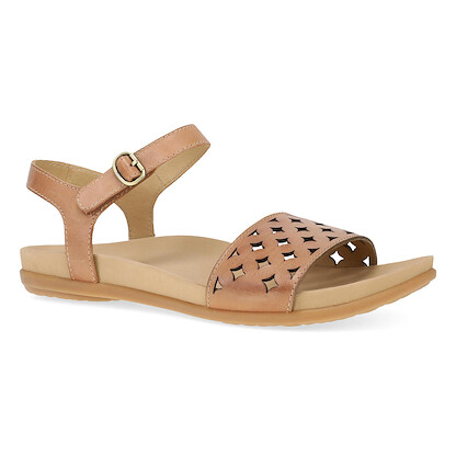 Dansko Women's Jodie Sandal Light Tan Burnished Nappa Leather - 6224641200