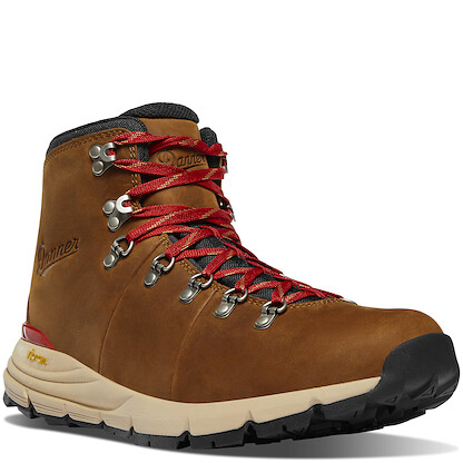 Danner Men's 4.5" Mountain 600 Hiking Boot Grizzly Brown/Rhodo Red - 62302