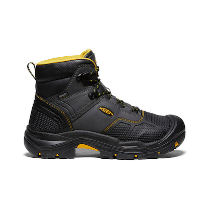 KEEN Utility Men's Logandale Steel Toe Waterproof Work Boot Raven/Black - 1017828
