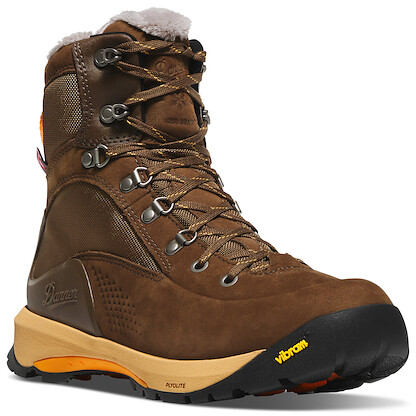 Danner Women's 7" Inquire Winter 200G Insulated Waterproof Hiking Boot Malt Brown/Poppy Orange - 64642