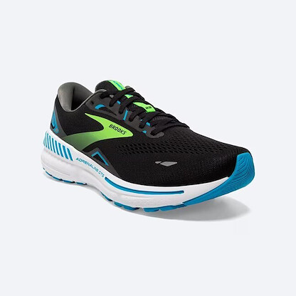 Brooks Men's Adrenaline GTS 23 Black/Hawaiian Ocean/Green - 110391-006