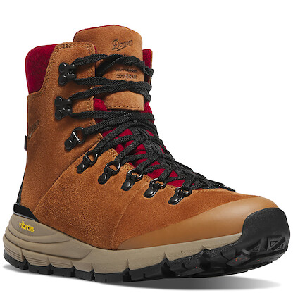 Danner Women's 7" Arctic 600 Side-Zip Winter Hiking Boot Brown/Red Felt - 67350