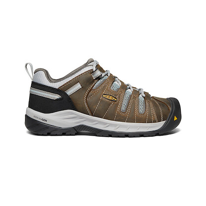 KEEN Utility Women's Flint II Steel Toe Work Shoe Cascade Brown/Surf Spray - 1023233