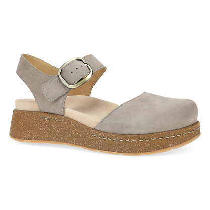 Dansko Women's Brynlee Sandal Taupe Milled Nubuck Leather - 7010150300