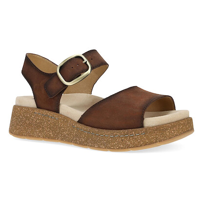 Dansko Women's Bianca Sandal Brown Burnished Suede - 7011060300