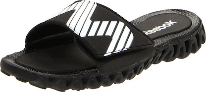 Reebok Zig Sandal (Little Kid/Big Kid),Black/White,13 M US Little Kid