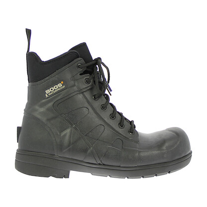 BOGS WORK SERIES Men's 6" Turf Stomper Steel Toe Waterproof Work Boot Black - 71401ST-001
