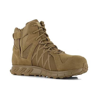 Reebok Men's 6" Trailgrip Tactical Side Zip Composite Toe Work Boot Coyote - RB3451
