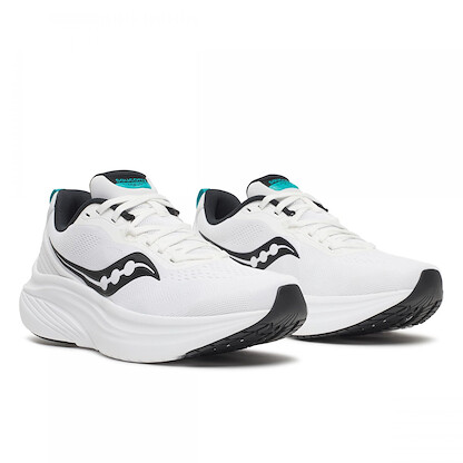 Saucony Men's Lancer Run Sneaker, White/Black, 12.5