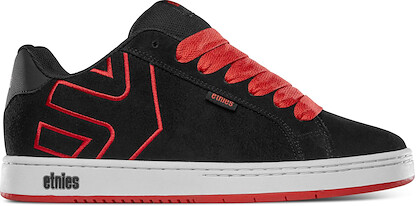 Etnies Men's Fader Skate Shoe Black/Red - 4101000203-595